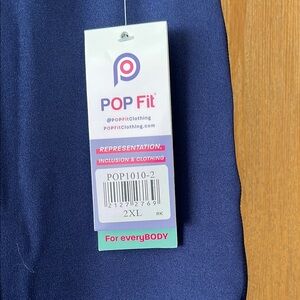 Navy Blue High-Waisted Leggings